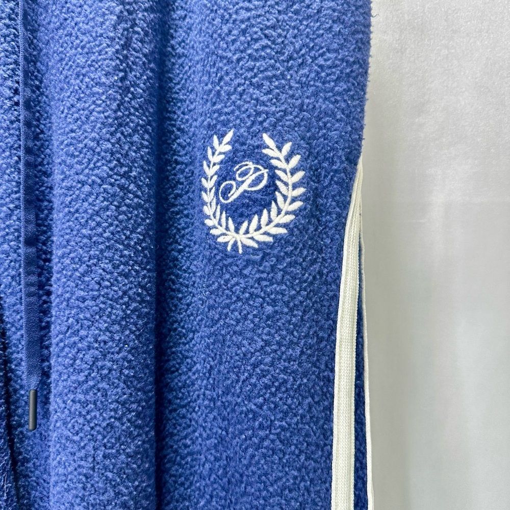 PINK Victoria's Secret Navy Blue white stripe fleece joggers size M - Picture 5 of 11